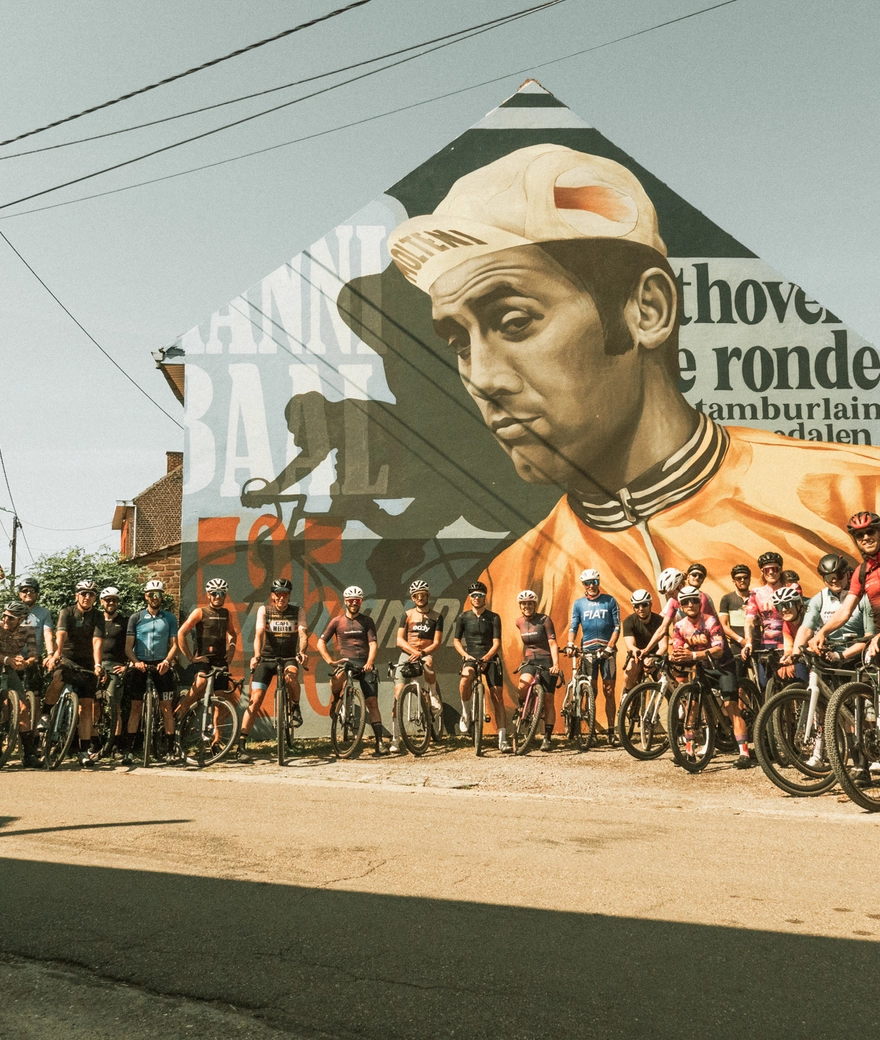 Wonderful tribute to the Cannibal during an atmospheric gravel ride!