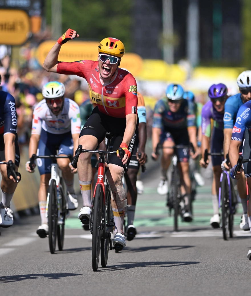 Søren Wærenskjold wins the fastest Tour de France stage ever on the Noah Fast