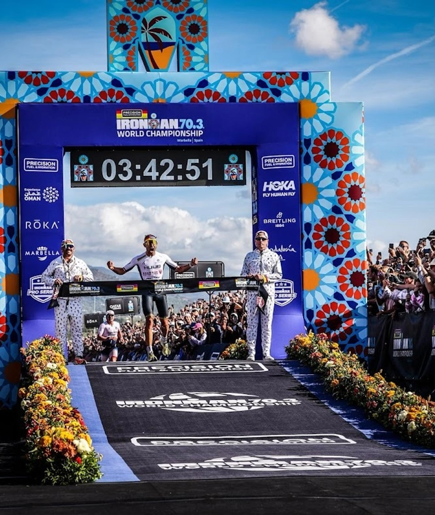 Jelle Geens extends Ironman 70.3 world title on Triton Fast